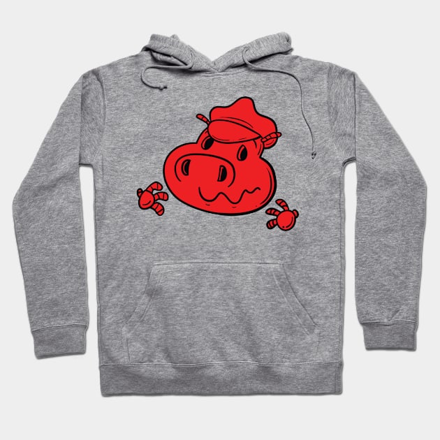 Little Piggy Skull Hoodie by sparkeface